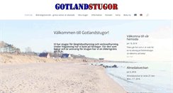 Desktop Screenshot of gotlandstugor.se
