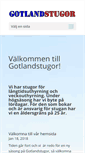 Mobile Screenshot of gotlandstugor.se