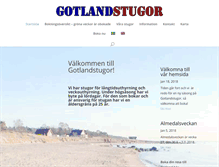 Tablet Screenshot of gotlandstugor.se